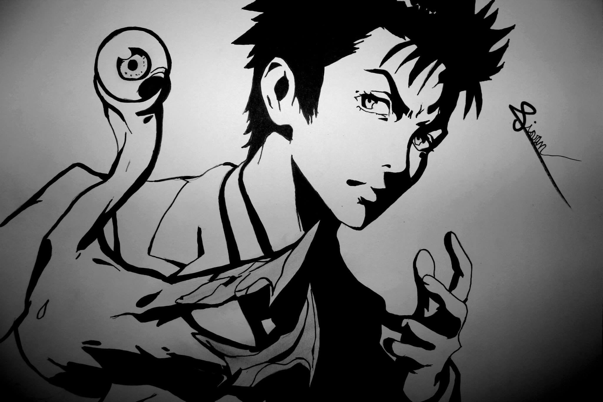 Male Anime Sketch Izumi Shinichi Parasyte The Maxim