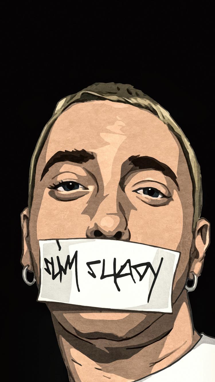 I Am Shady Eminem Art iPhone 6s HD