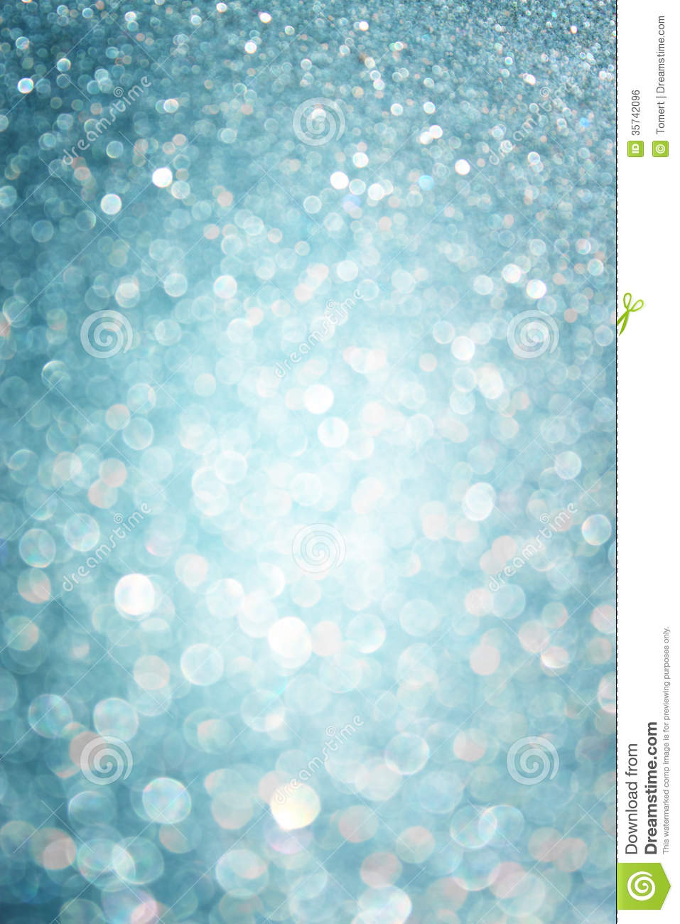Light Blue Glitter Background Defocused Lights