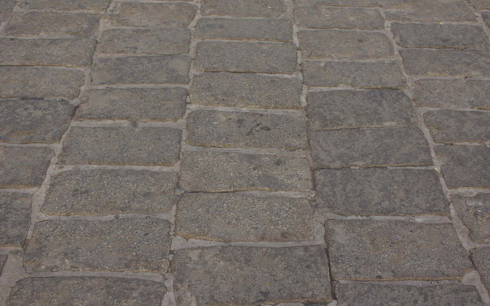 Grey Stone Pavement Wallpaper