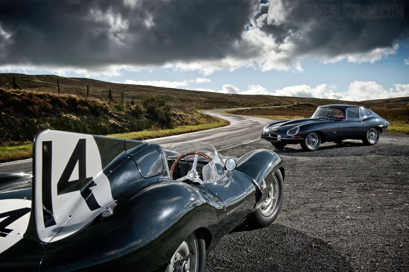 Jaguar D Type E North Wales Photograph Copyright James Lipman