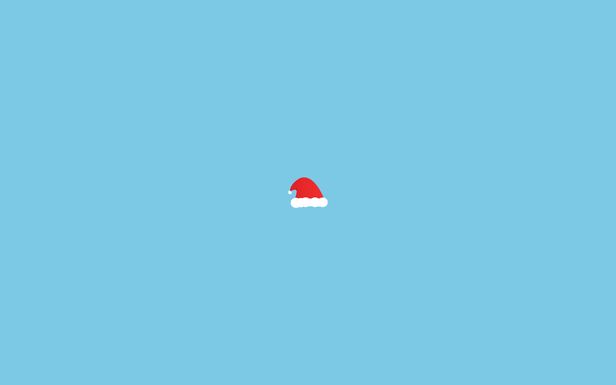 Christmas Hat by Molakoe Simple Desktops