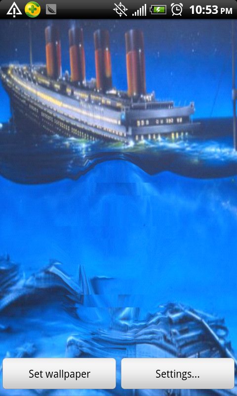 Super Touch Titanic Ship Live Wallpaper free android live wallpaper
