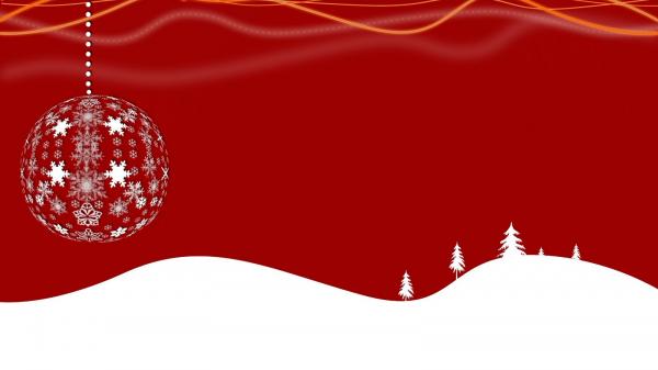 Red White Christmas Wallpaper With Snow600