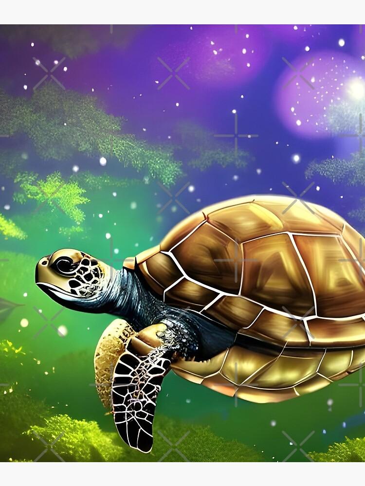 Cute Turtle Wallpaper Poster By The Love Quill