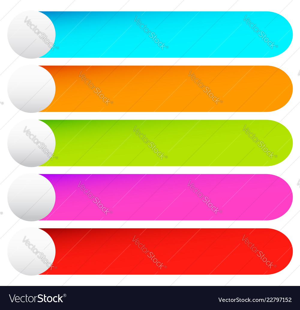 Colored Rounded Button Banner Background Graphics
