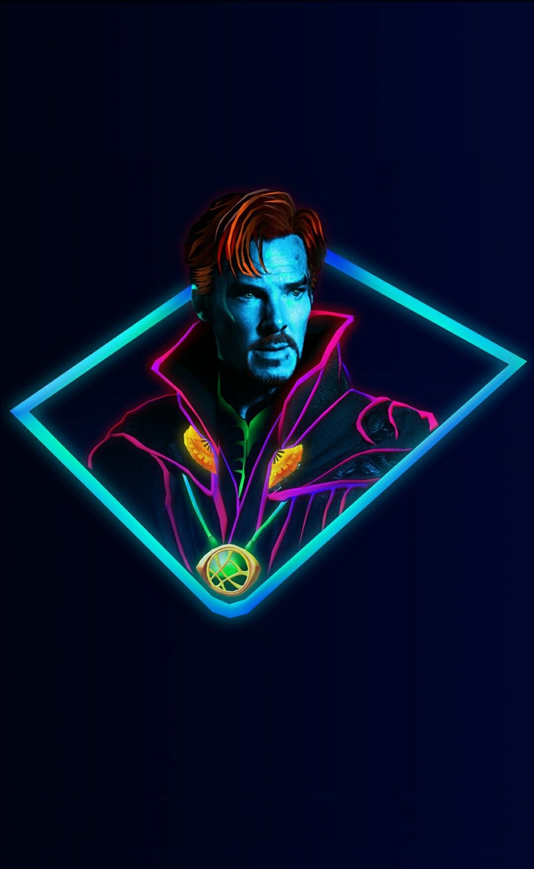Doctor Strange Marvel Neon Wallpaper Dr Stephen