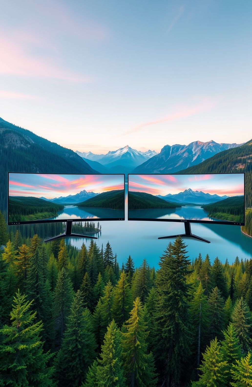 Dual Monitor Nature Wallpaper