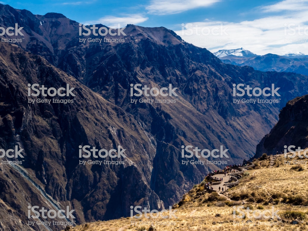 Colca Canyon In Peru Panoramic Point Of The Deepest