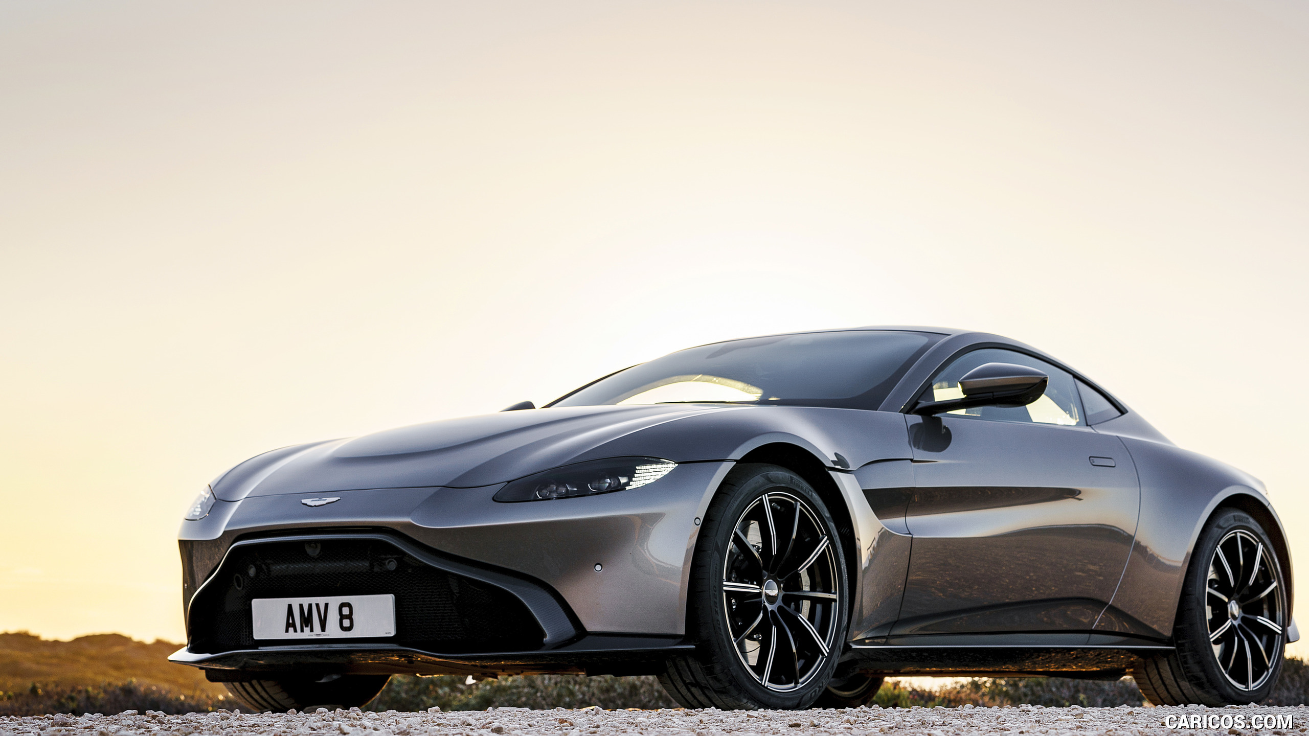 Aston Martin Vantage Tungsten Silver Front Three Quarter