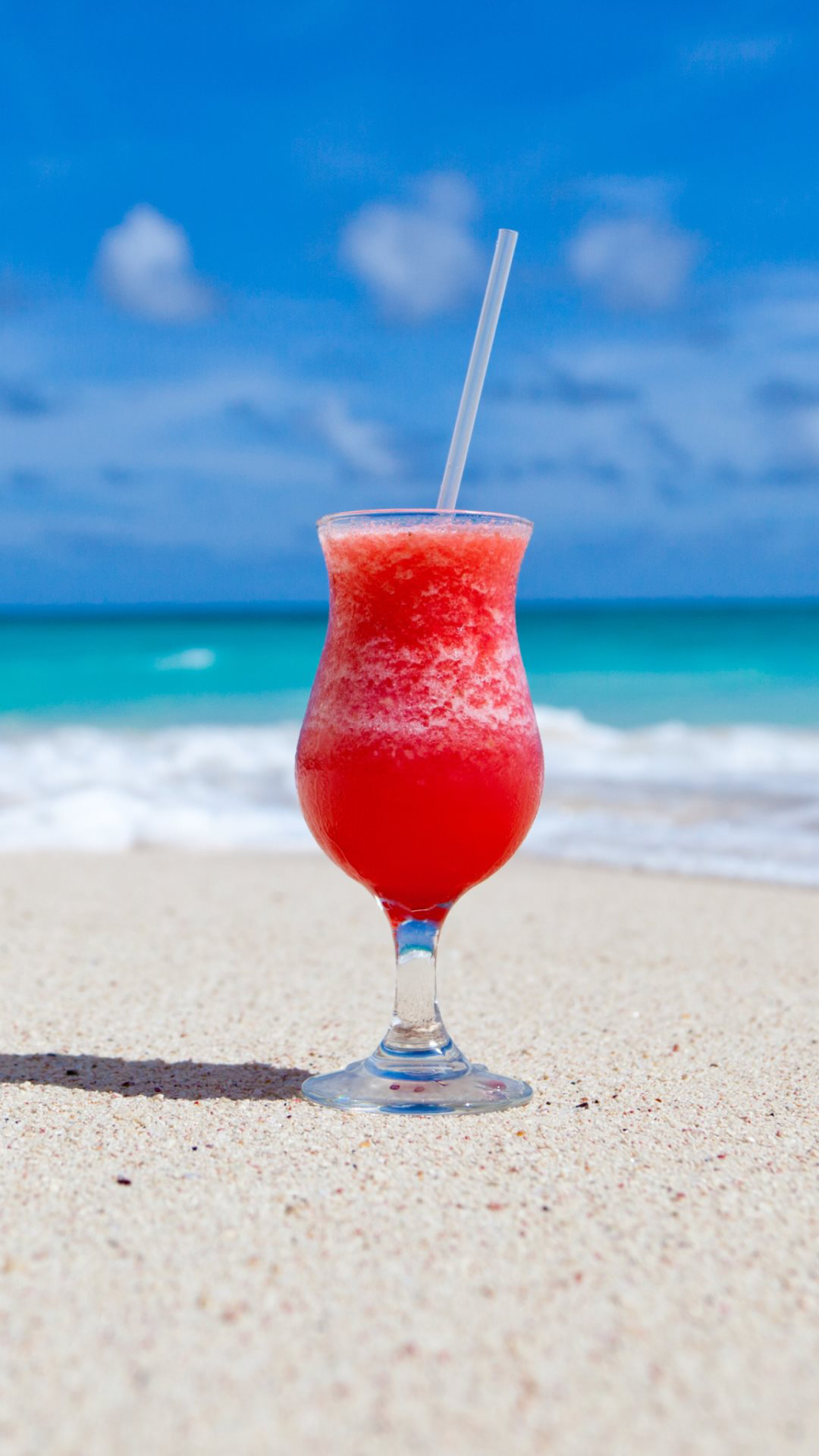 Exotic Cocktail Caribbean Beach Android Wallpaper free download