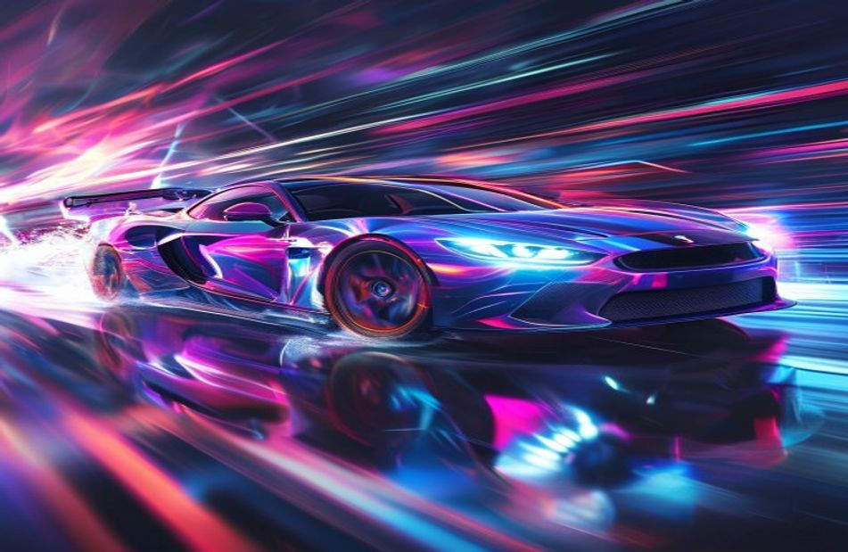 Dual Monitor Car Wallpaper
