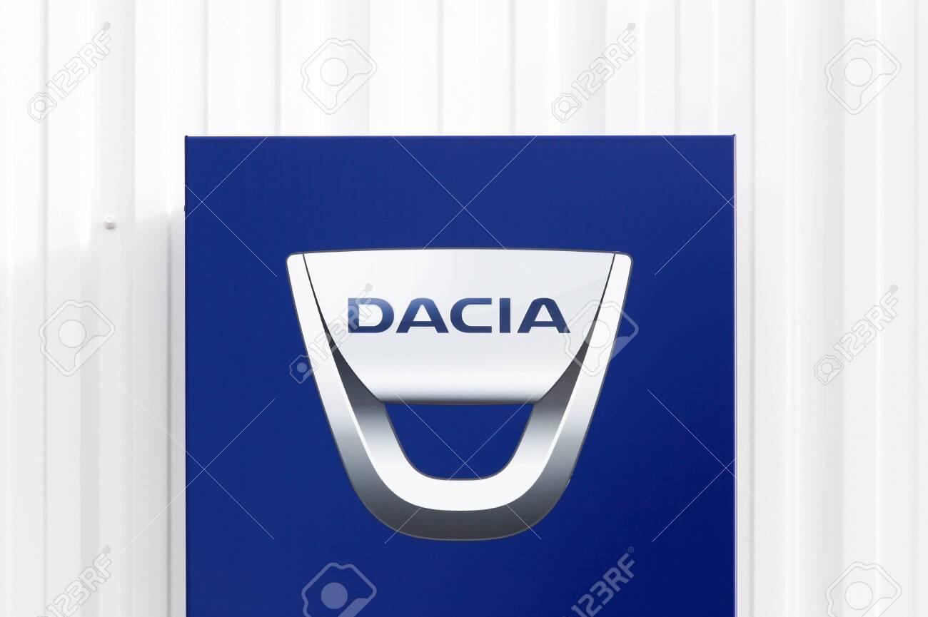 Colombier Saugnieu France June Dacia Logo On Wall Of