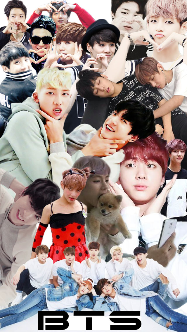 BTS IPhone Wallpaper Collage by WhyChuDoThis on