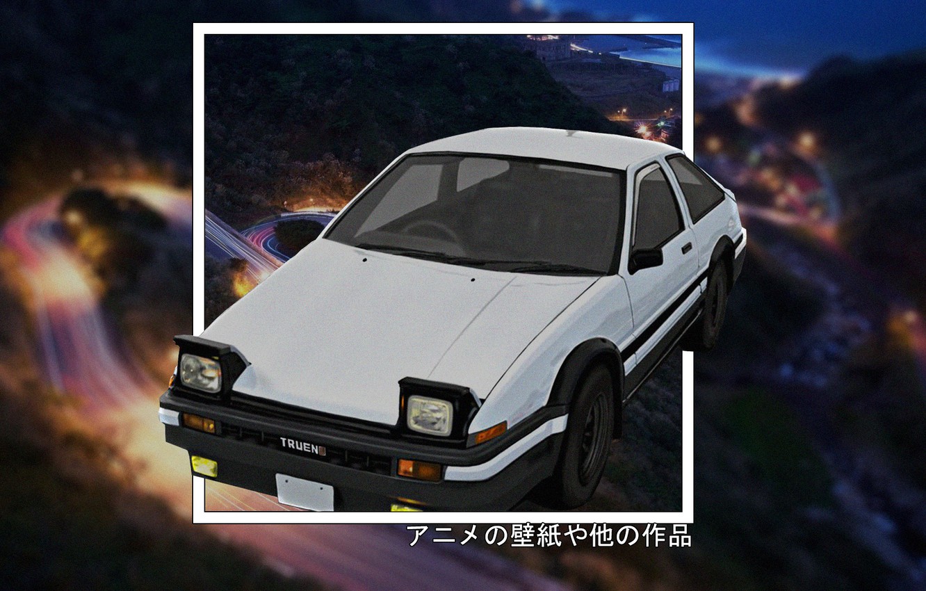 Wallpaper Toyota Anime Ae86 Trueno Madskillz Initial D Image