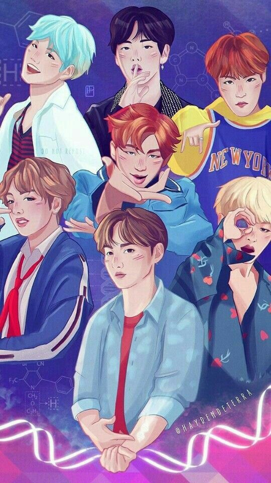 Cute Bts Anime Wallpaper HD