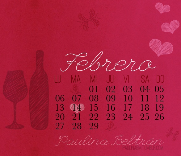 February Febrero F Vrier Paulinabm
