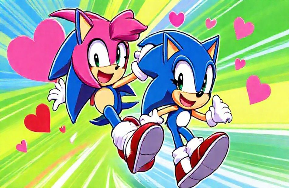 Sonic And Amy Wallpaper