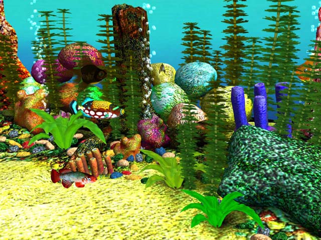 free virtual aquarium screensaver