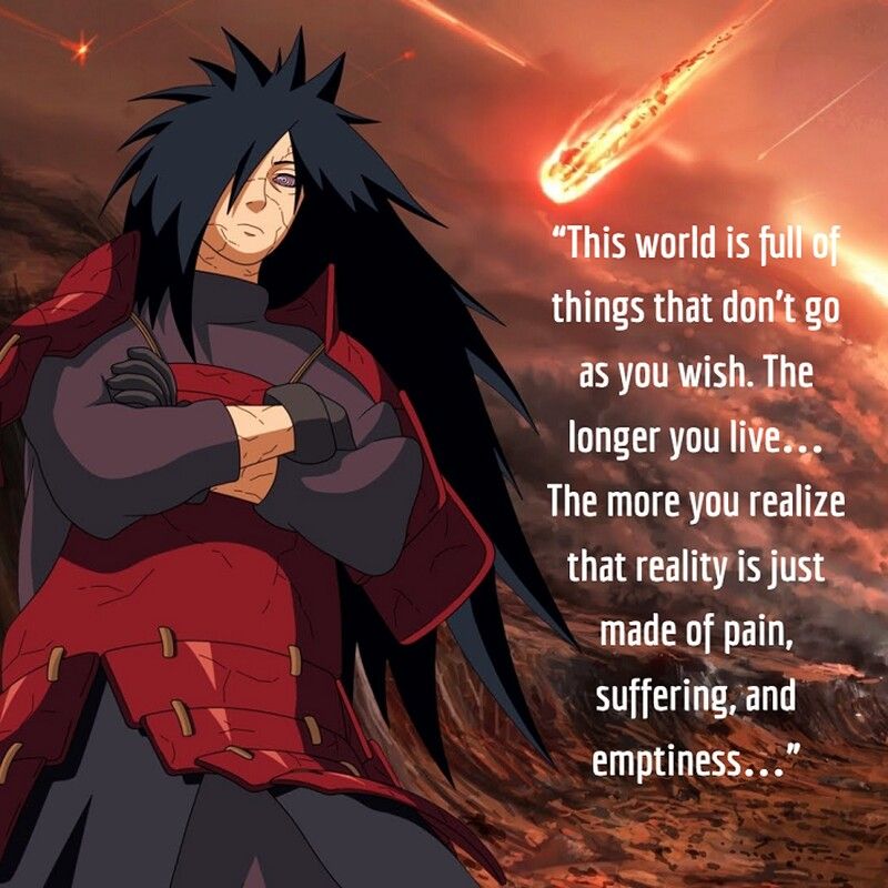Madara uchiha quotes Naruto quotes Anime quotes inspirational