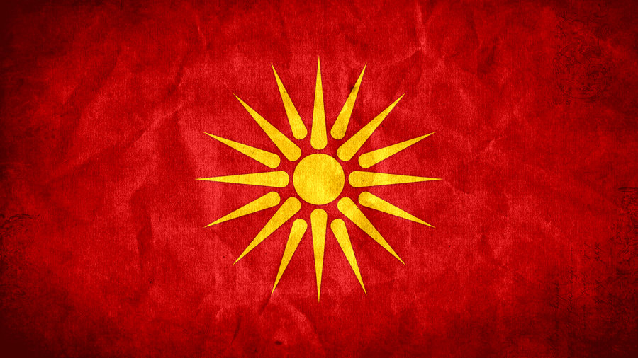 Macedonia Grunge Flag By Syndikata Np Customization Wallpaper