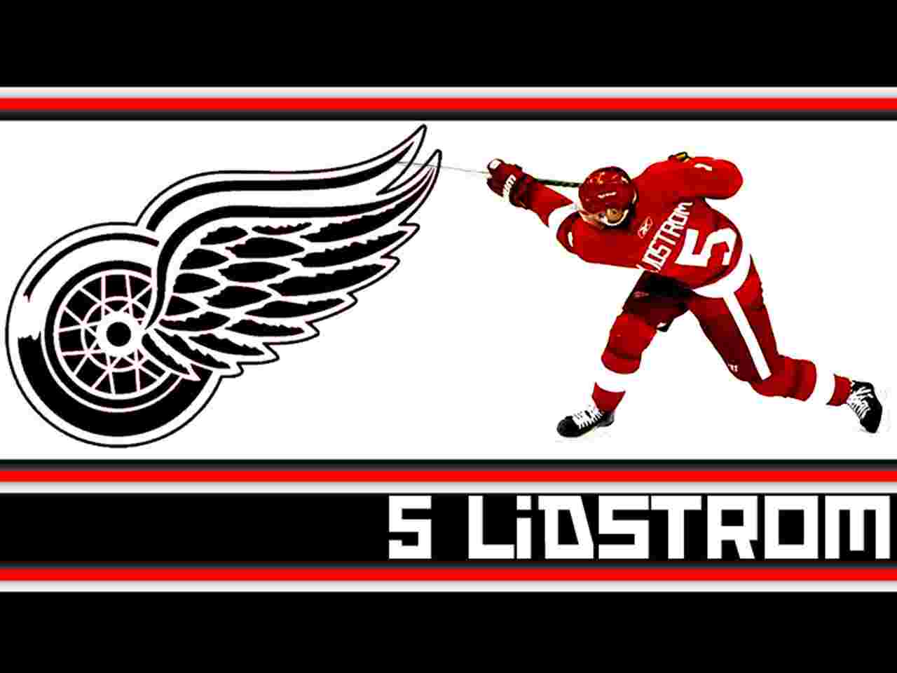 Nicklas Lidstrom Detroit Red Wings Wallpaper Hockey Sport