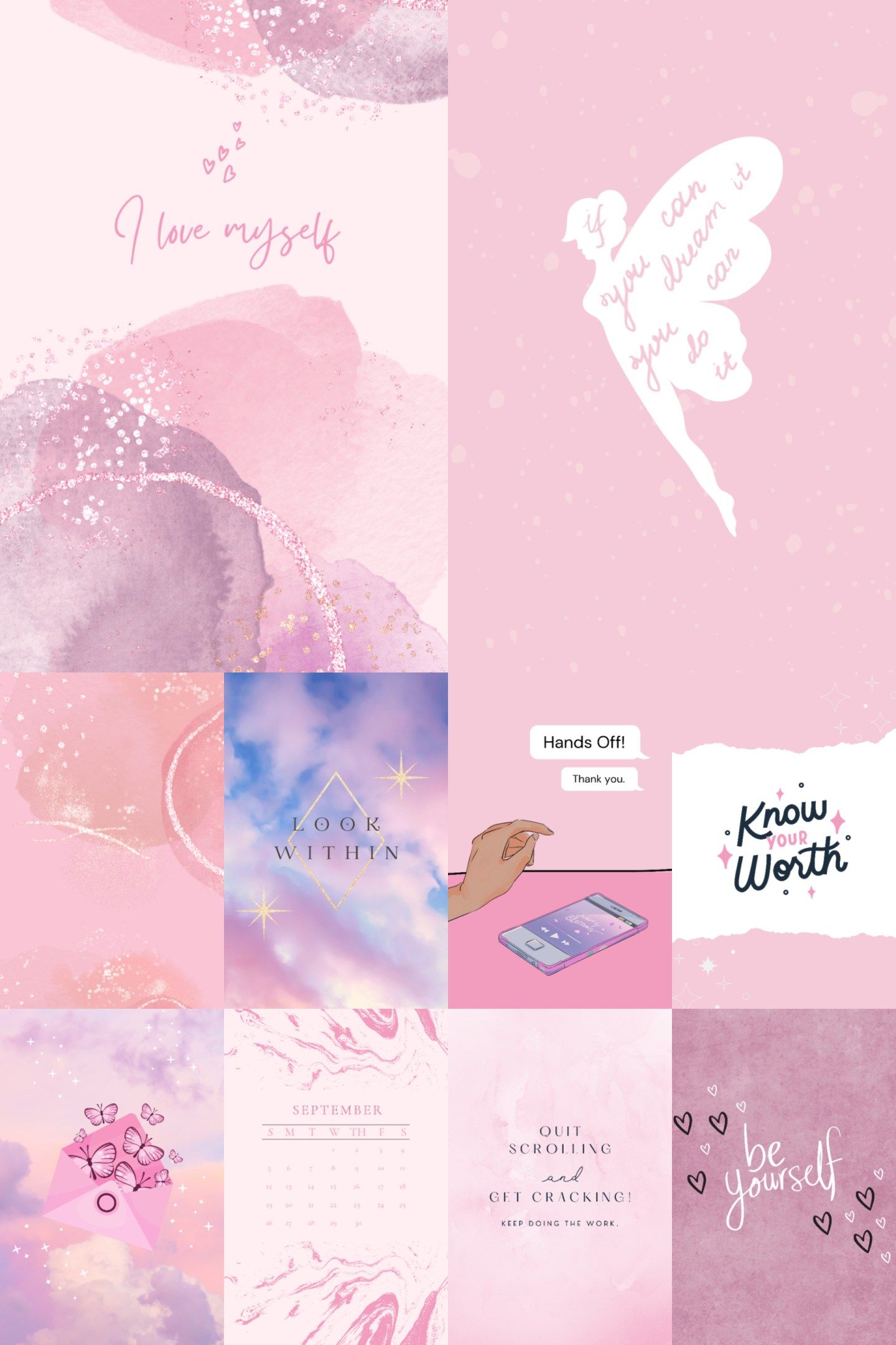Pink Phone Aesthetic Wallpaper