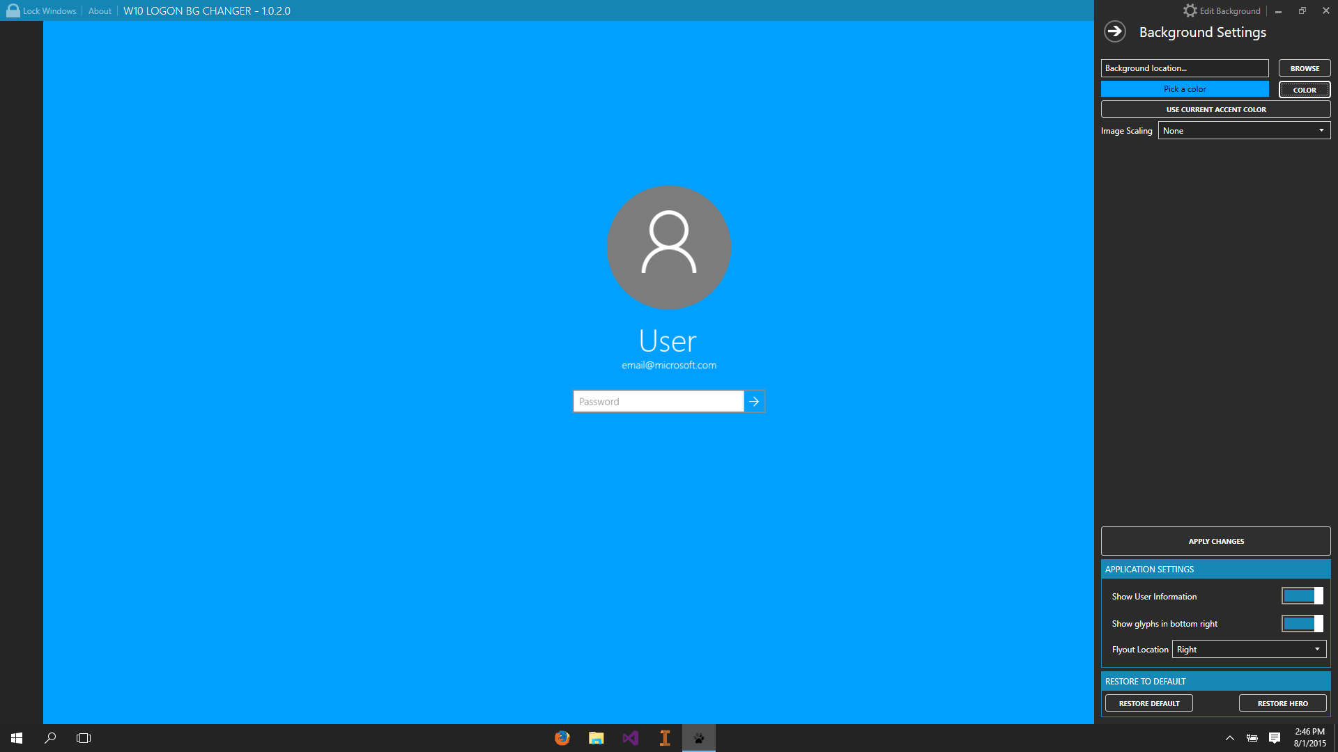 Windows Login Background Changer Permet De L Cran