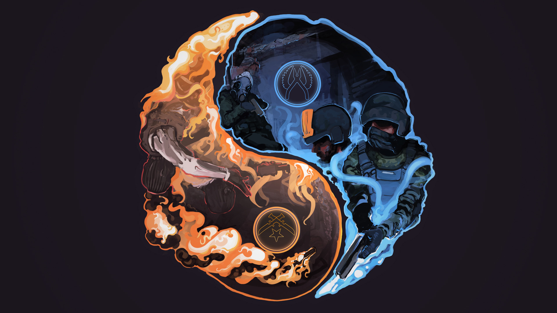 Yin Yang HD Wallpaper