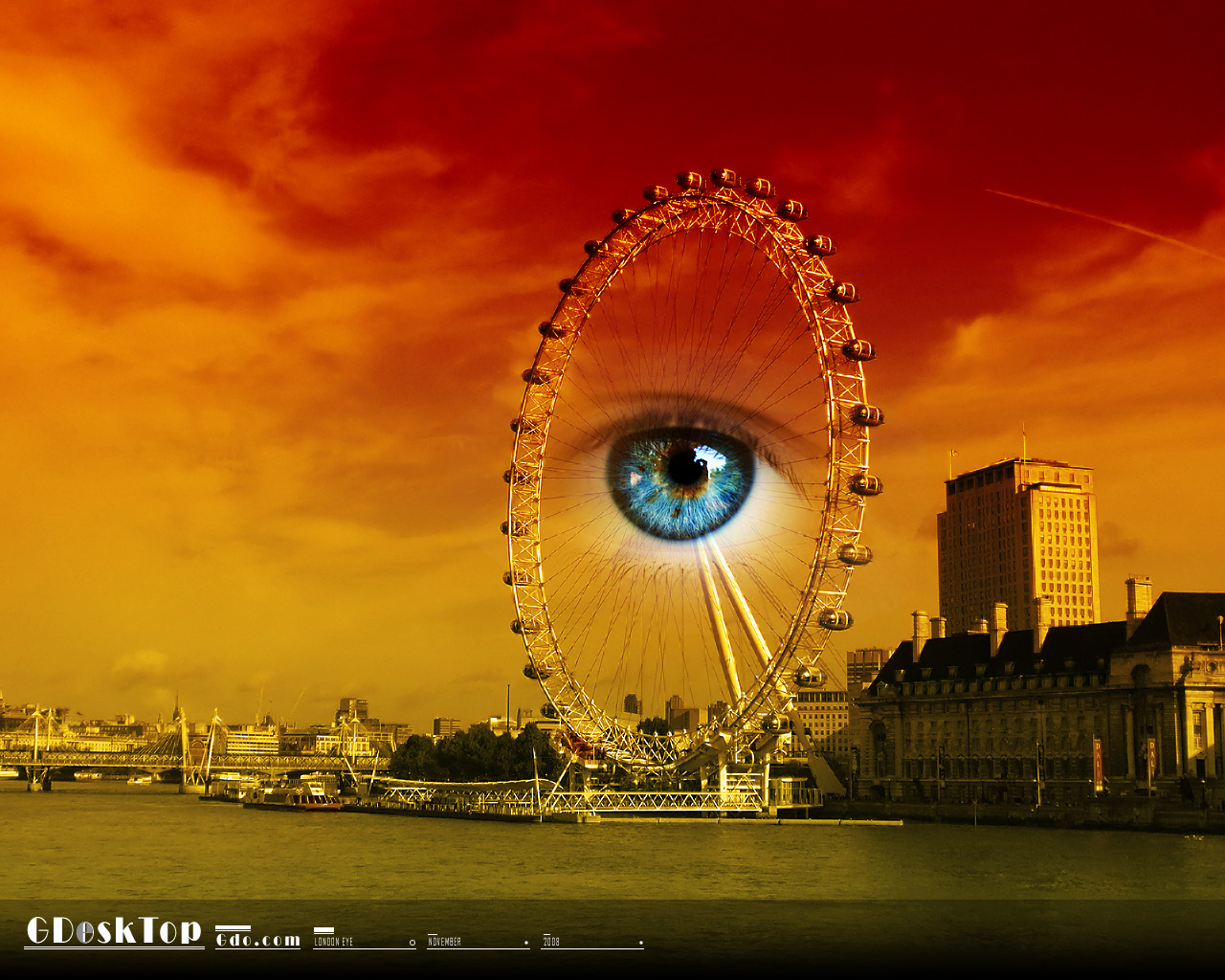 Gdo Desktop Wallpaper Screensavers London Eye