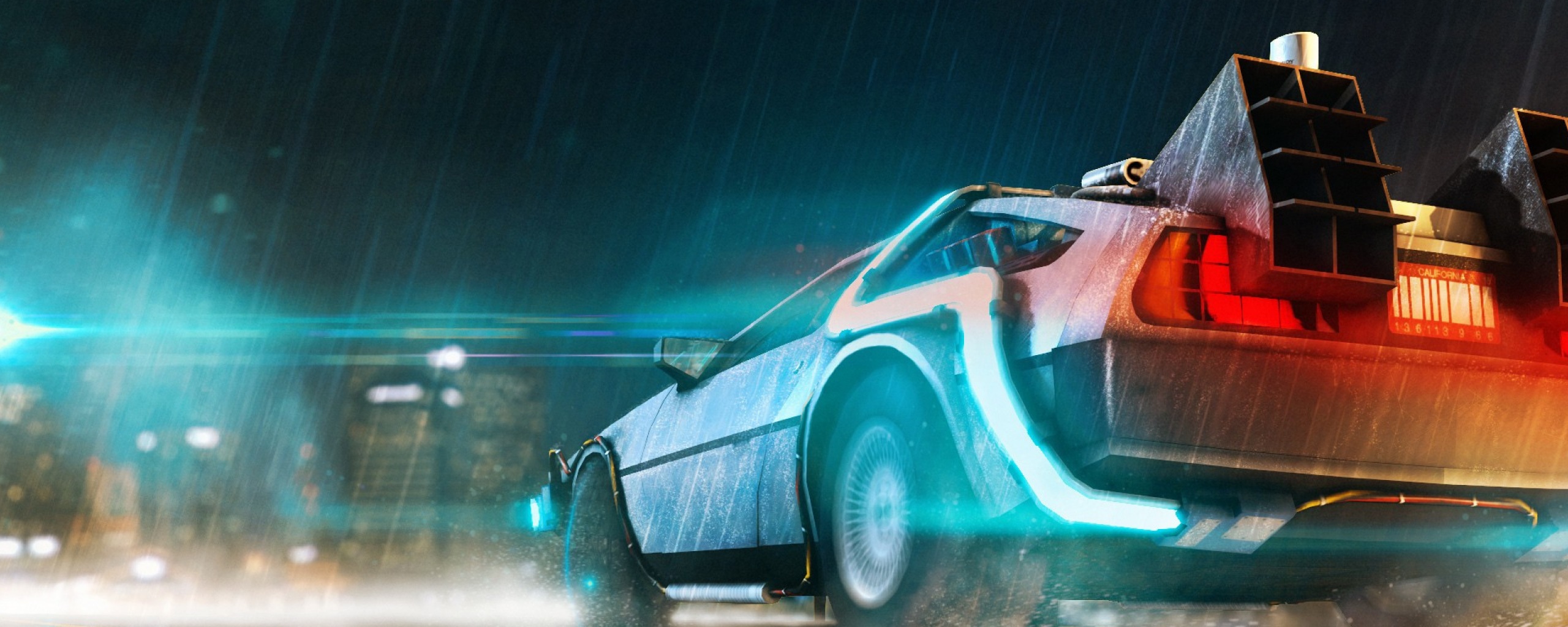 Wallpaper 4k Back To The Future Car