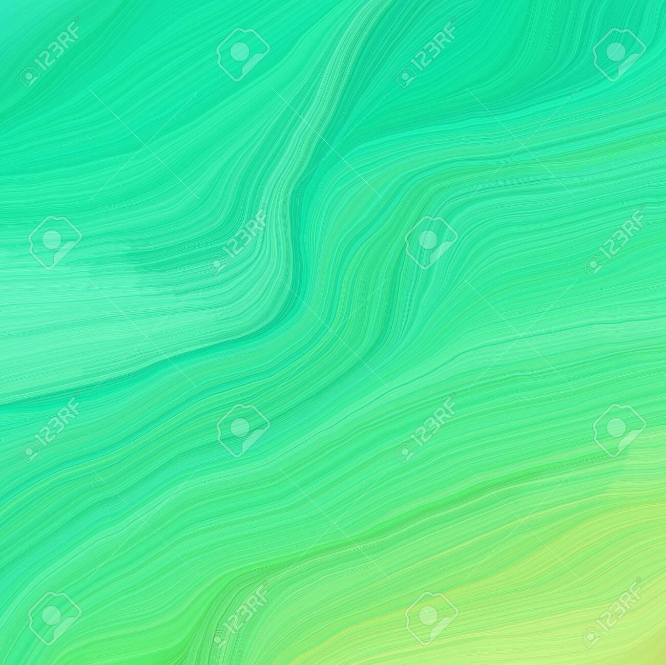 Square Graphic Illustration With Turquoise Medium Spring Green