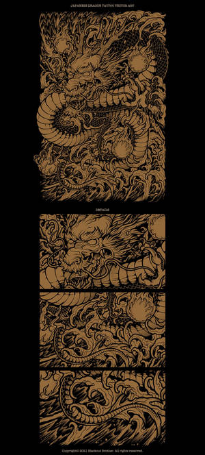 Japanese Dragon Tattoo HD Wallpaper