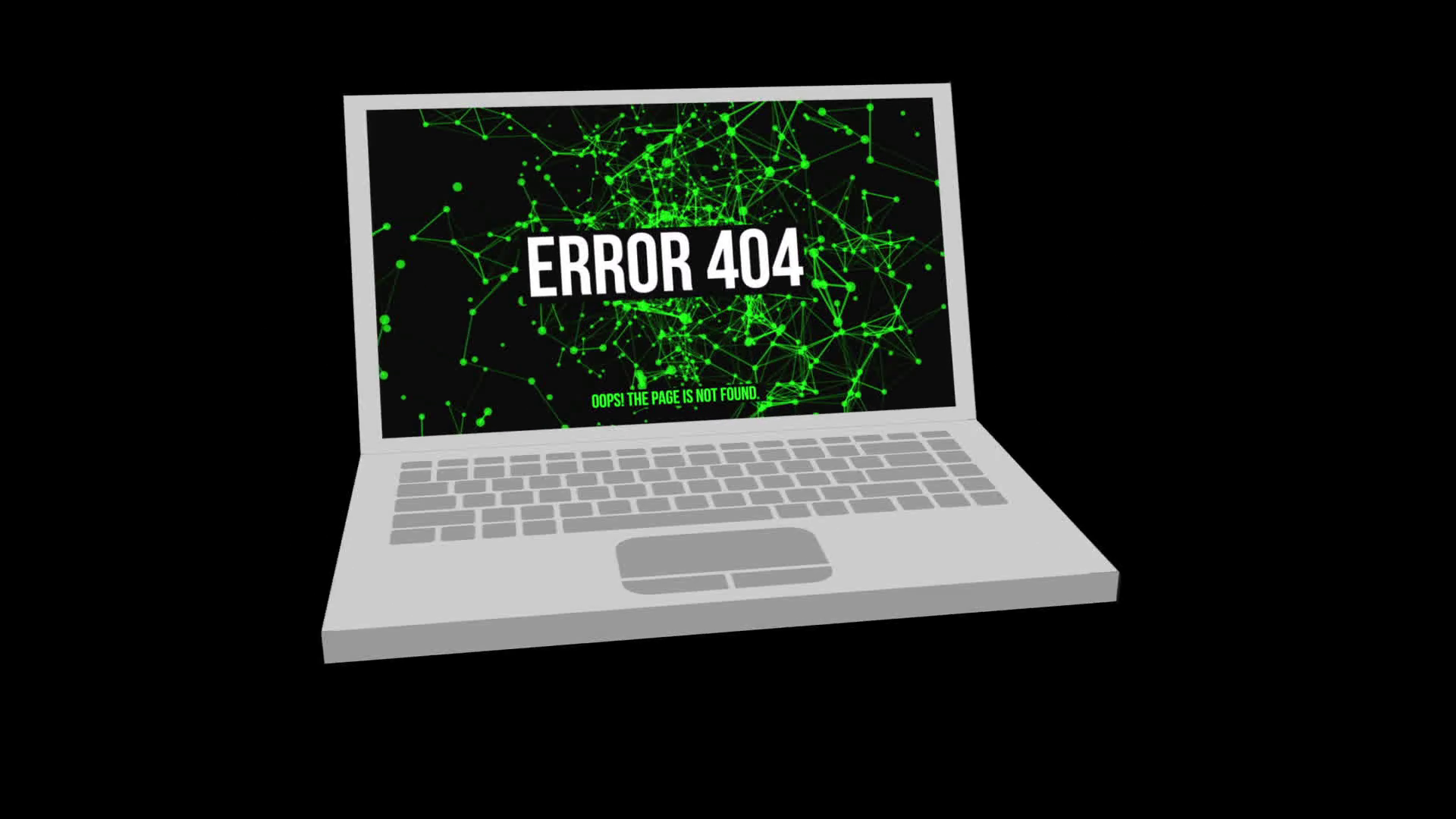 3d Notebook Or Laptop With Not Found Error Book
