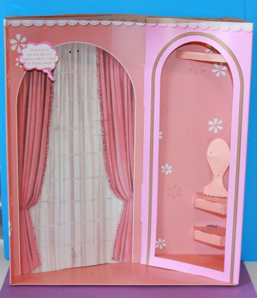 Barbie Bedroom Diorama 3d Cardboard Background Sleepytime Gal