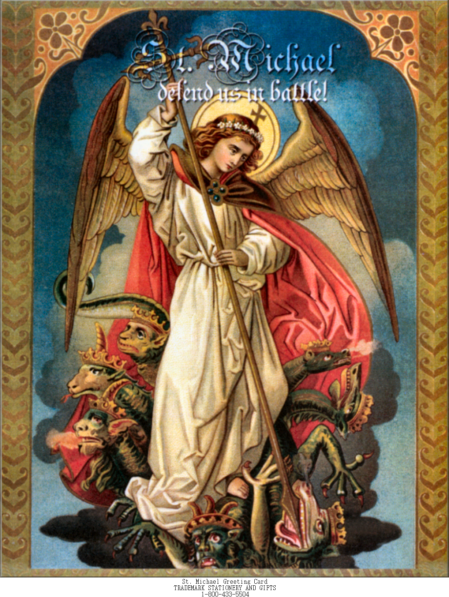 Greeting Cards With Archangel Michael Image