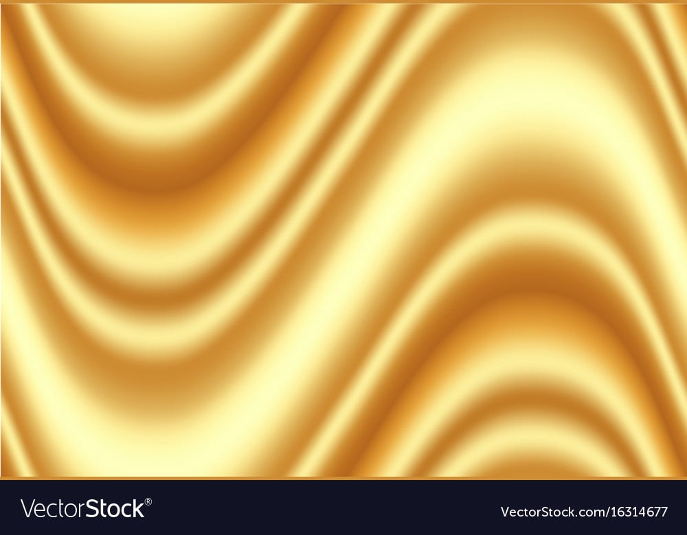 Luxury golden silk fabric for background abstract Vector Image