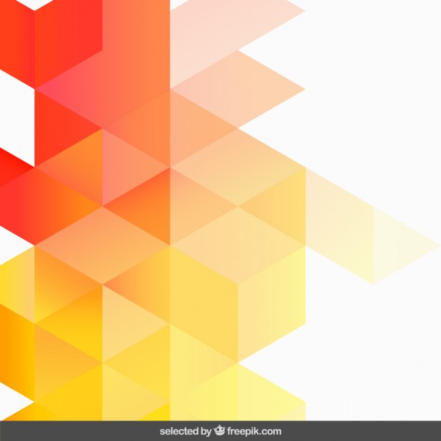 Gradient Orange Geometric Background Vector