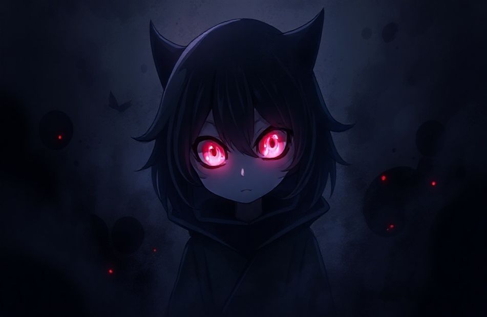 Dark Anime Icons Wallpaper