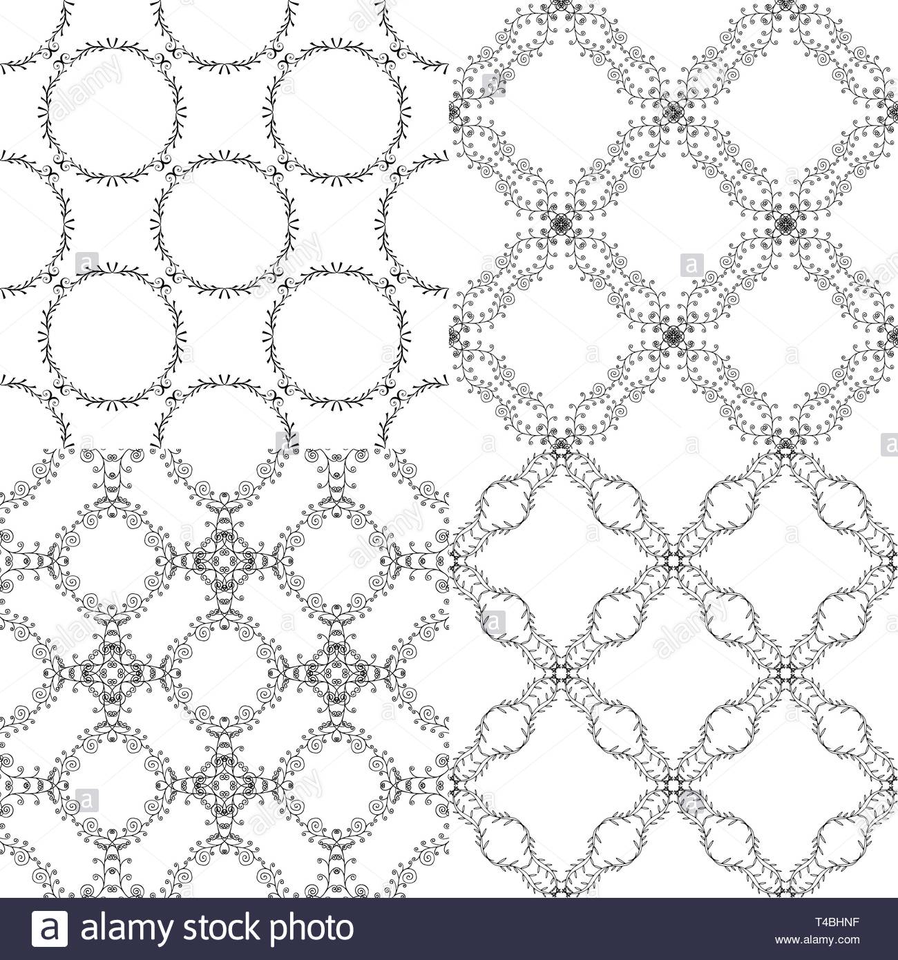 Oriental Classic Colored Pattern Seamless Abstract Background