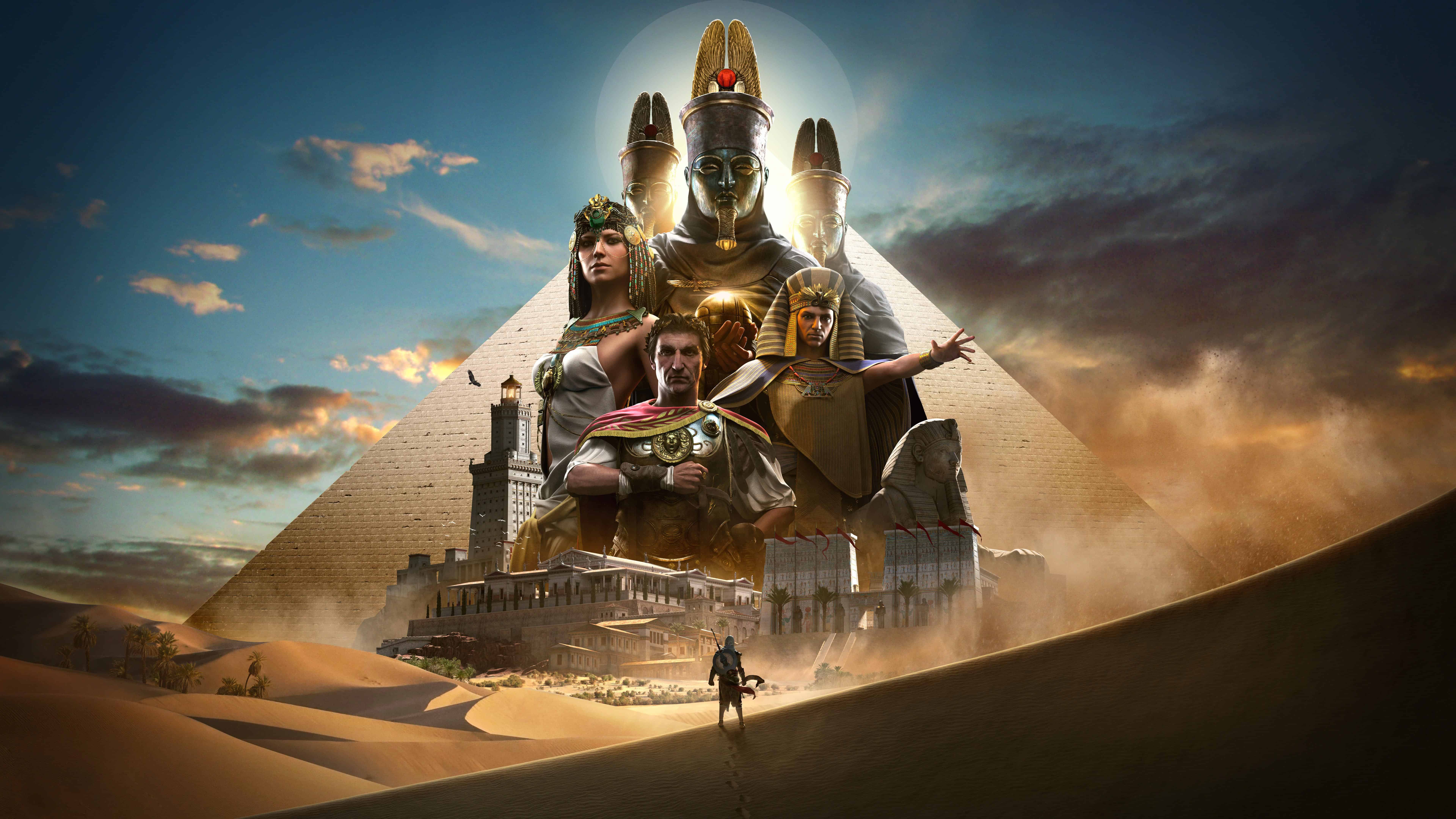 Assassins Creed Origins Pyramids Egypt UHD 8K Wallpaper   Pixelzcc
