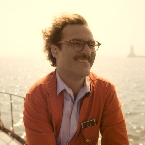 Her Joaquin Phoenix On A Boat Wallpaper For iPhone