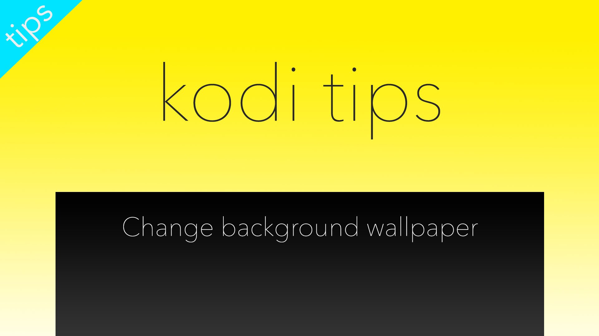 Change Kodi Background Wallpaper