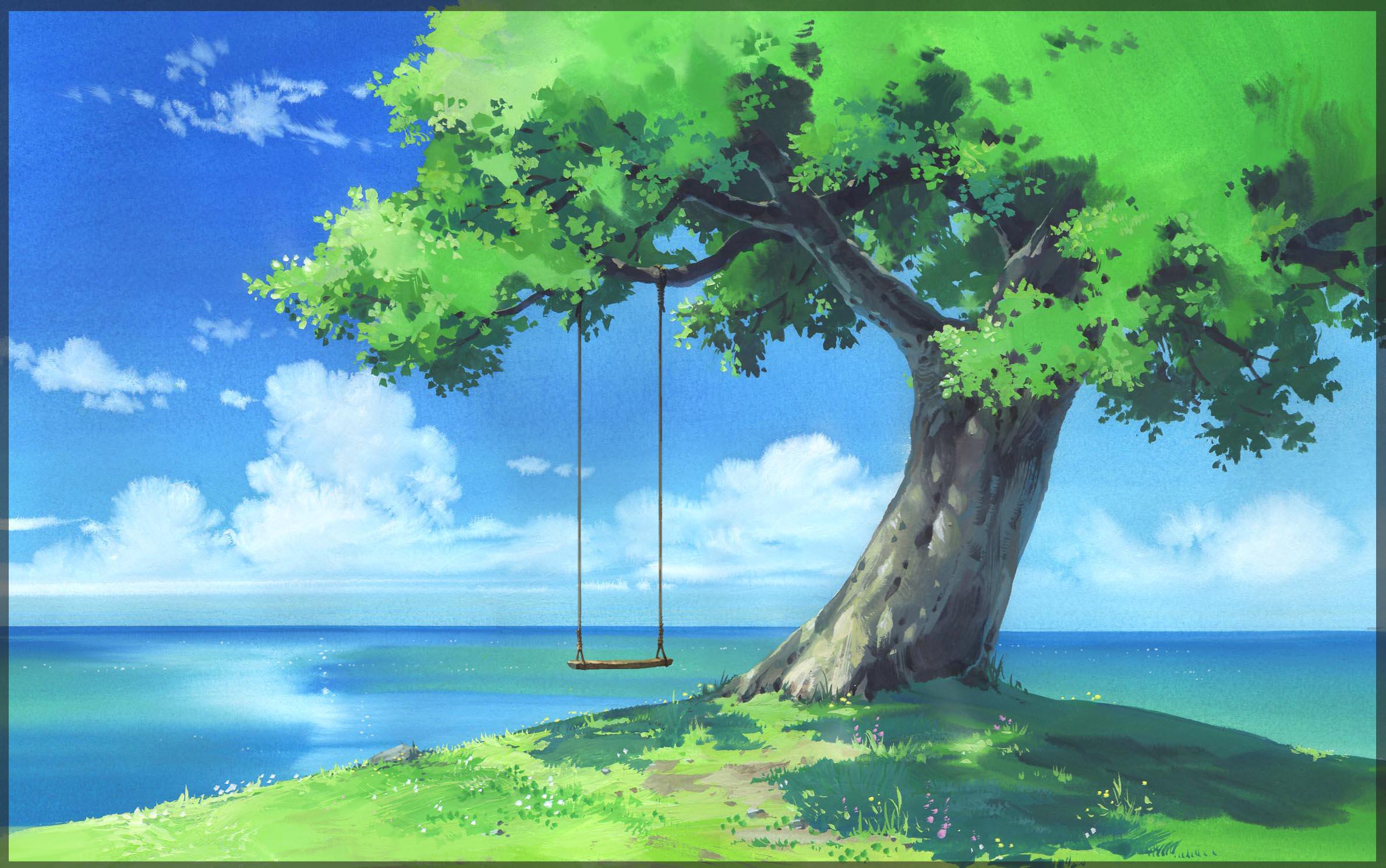 Tranquil Anime Dawn Live Wallpaper - free download