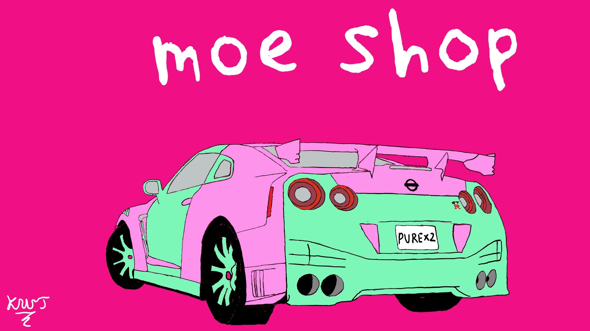 Moe Shop Nissan Gtr Wallpaper That I Drew