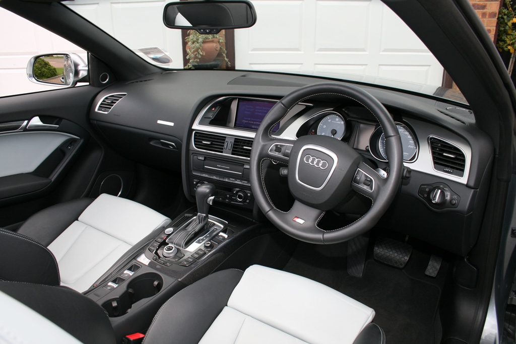 Superb Audi S5 Convertible In Monsoon Grey With Full Leather Seats