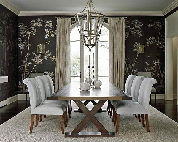 Wallpapered Dining Rooms