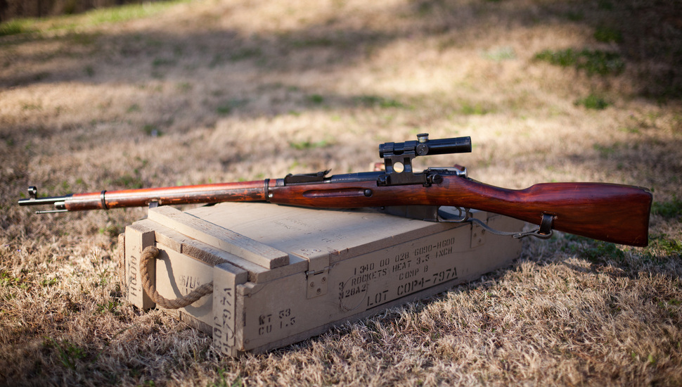 Sniper M9130 Mosin Shop Rifle Box Wallpaper And Desktop