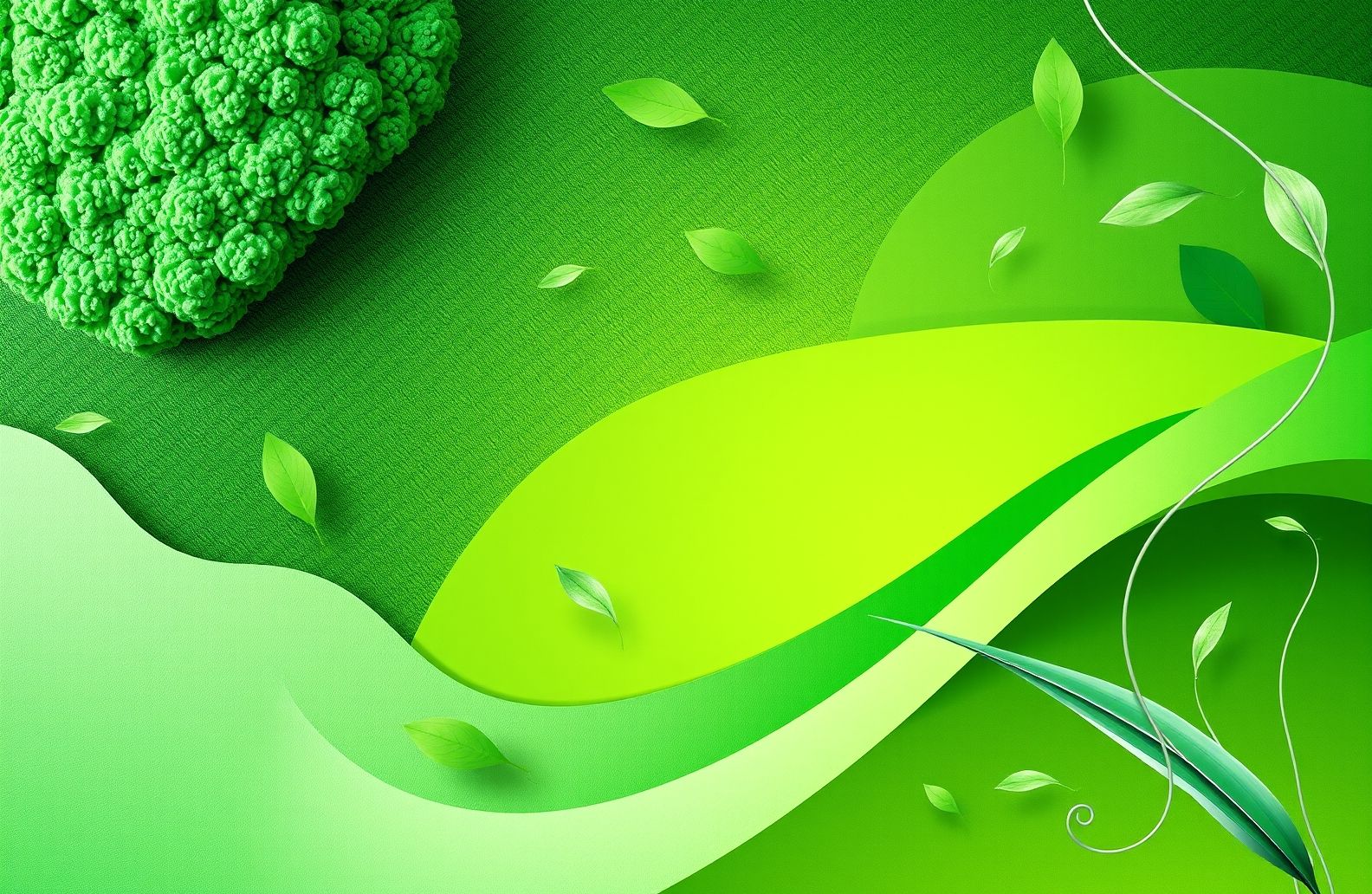 Green Color Background Wallpaper