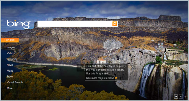Every Day Bing Presents A Brand New Photo Along With Clickable